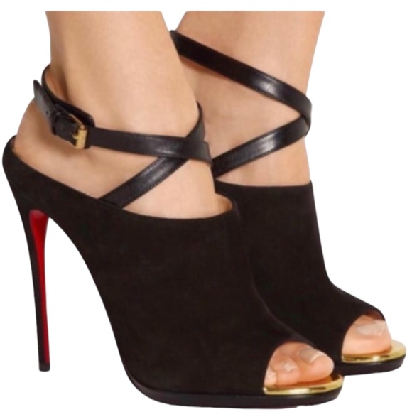 Christian Louboutin Lumir Wrap around heels RETAIL 1,195!